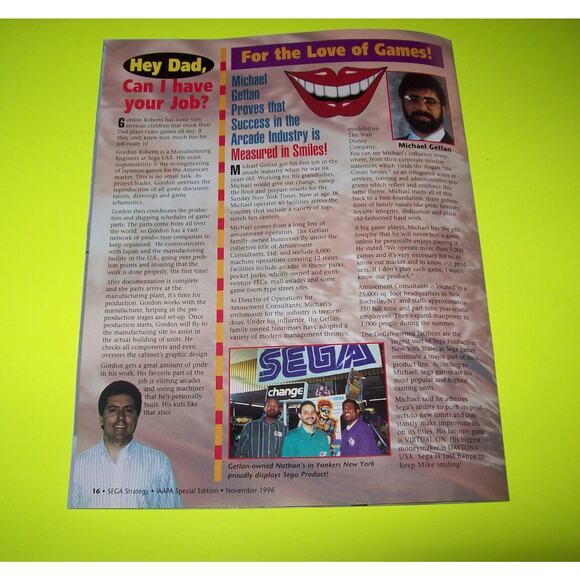 Sega Strategy Magazine Retro Video Arcade Games Virtua Fighter Daytona Die Hard - Picture 9 of 9